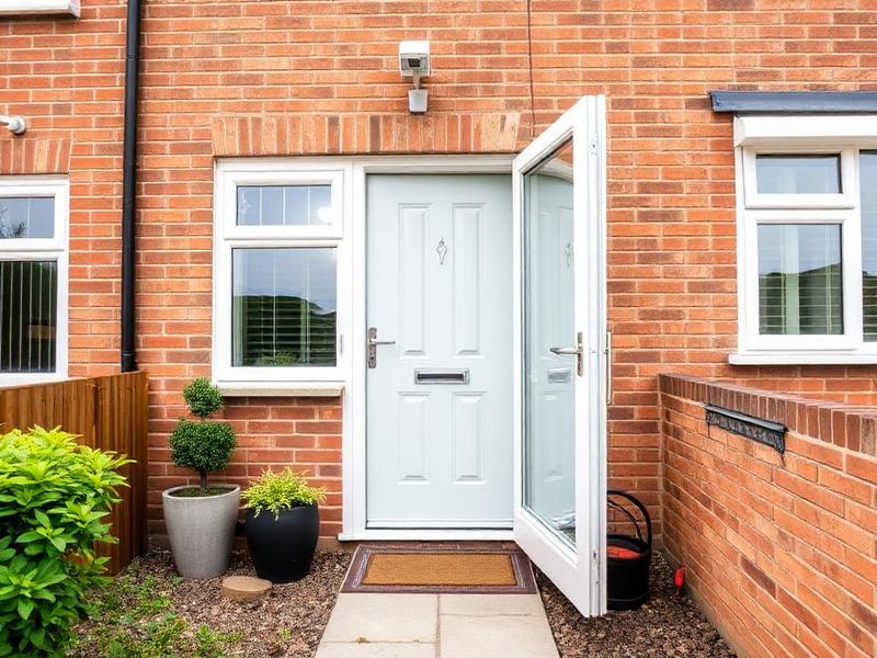 Front door of a Merseyside rental property